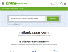 Tablet Screenshot of milanbazaar.com